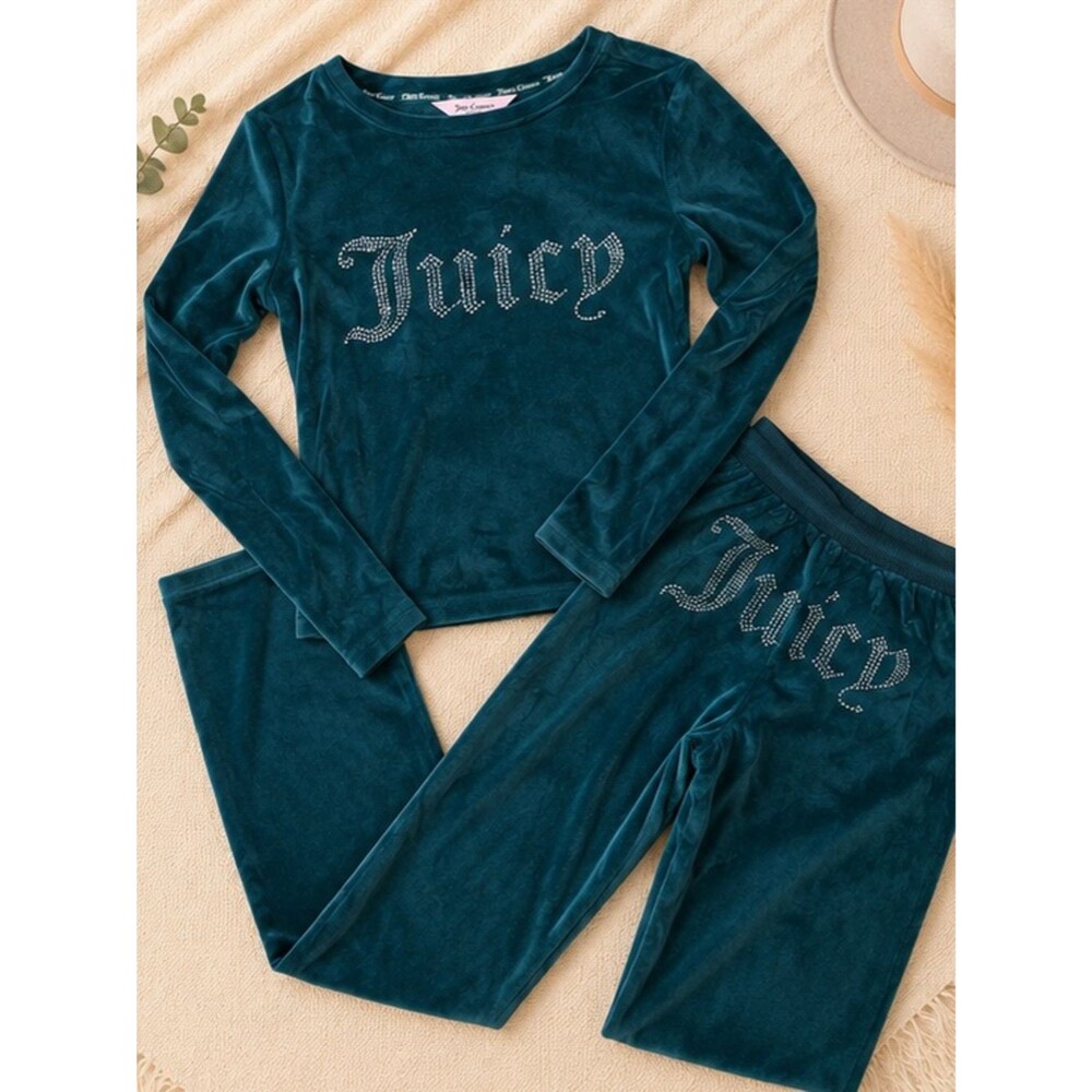 Juicy Couture Velour Lounge Set | Size Small Sleep Set